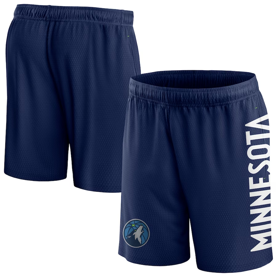 2024 Men NBA Minnesota Timberwolves blue shorts